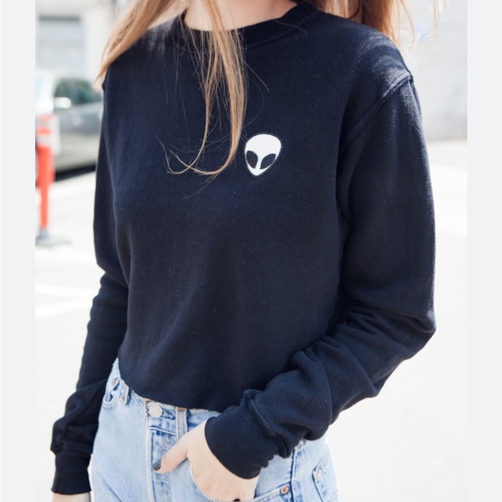 Brandy Melville Nancy Alien Crew Sweatshirt